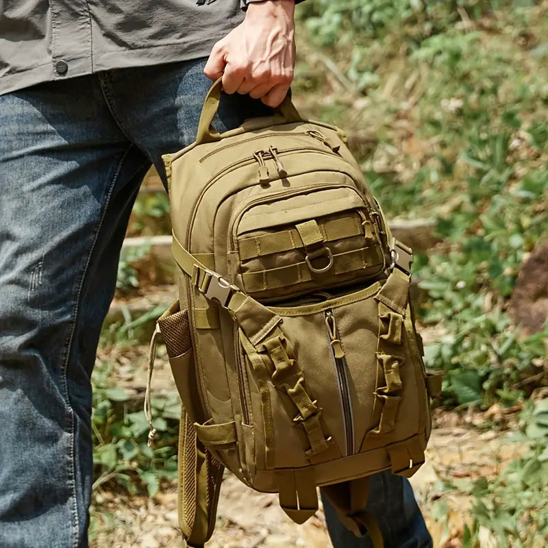 Outdoor Backpack - Versatile, Waterproof, and Spacious - Perfect for casual travel, hiking, fishing, climbing and camping adventures