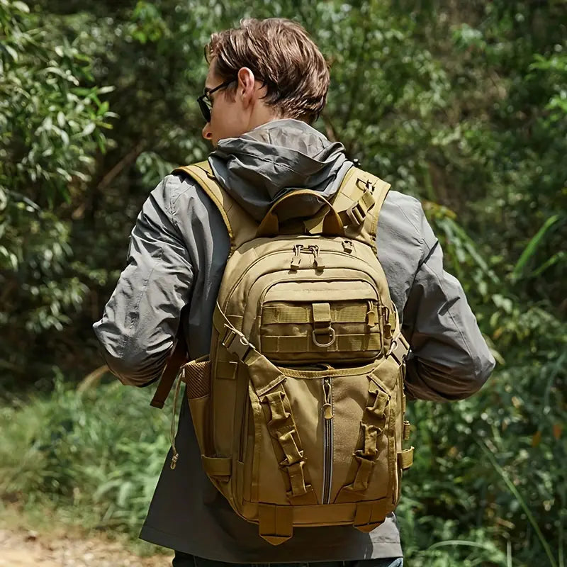 Outdoor Backpack - Versatile, Waterproof, and Spacious - Perfect for casual travel, hiking, fishing, climbing and camping adventures