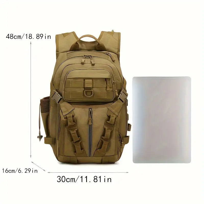 Outdoor Backpack - Versatile, Waterproof, and Spacious - Perfect for casual travel, hiking, fishing, climbing and camping adventures