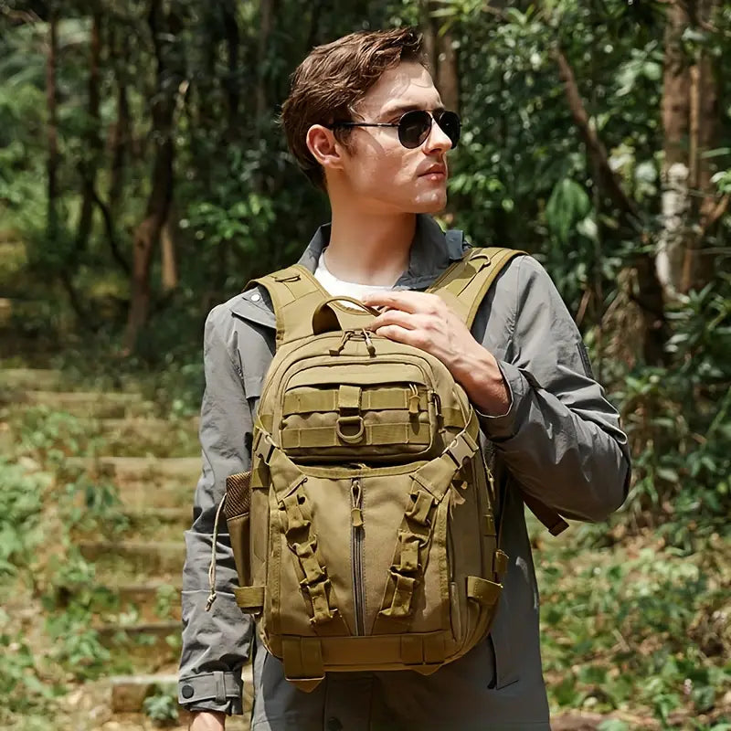 Outdoor Backpack - Versatile, Waterproof, and Spacious - Perfect for casual travel, hiking, fishing, climbing and camping adventures