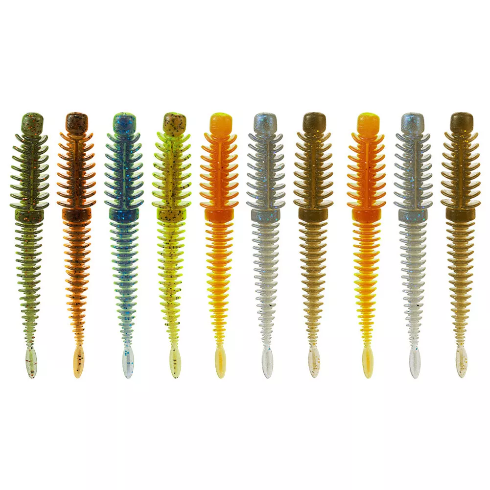 8-15Pcs Floating Worm Lure 6.5/7.5/8.5cm Pin Tail Lures Colorful for Bass Carp Trout