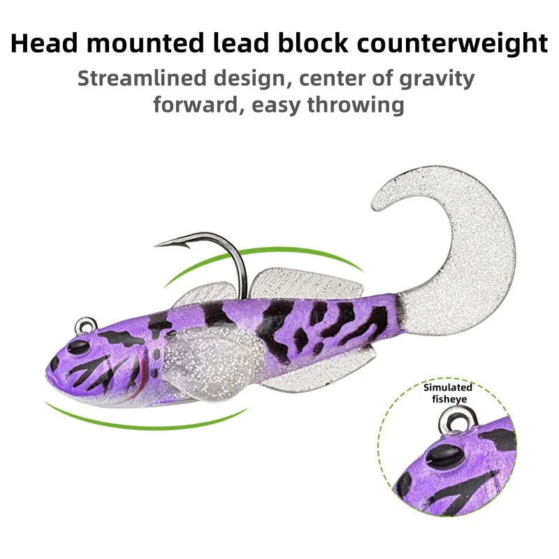 Fishing Lures Lifelike Swimbait for Bass Trout Crappie