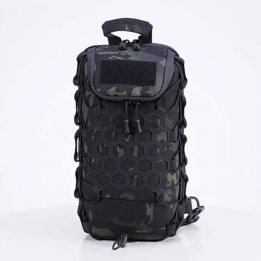 Men's Shoulder Crossbody Bag Outdoor Tactical Backpack Multifunctional Chest Bag Hiking Mountaineering Slingshot Bag
