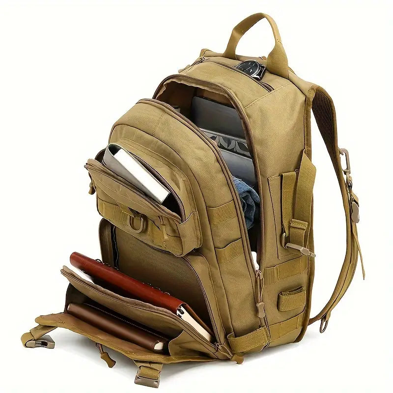 Outdoor Backpack - Versatile, Waterproof, and Spacious - Perfect for casual travel, hiking, fishing, climbing and camping adventures