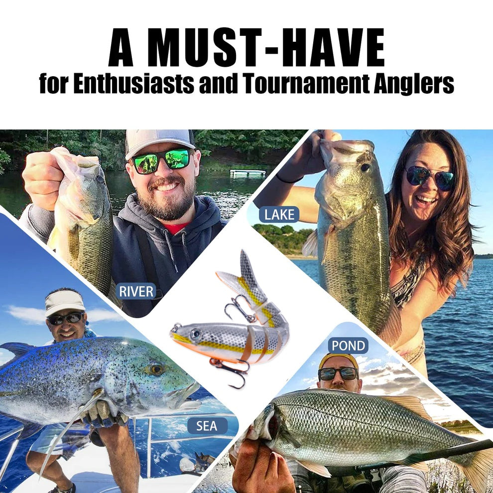 TOREADTOP® Multi-Segmented Jointed Swimbait Fishing Lures