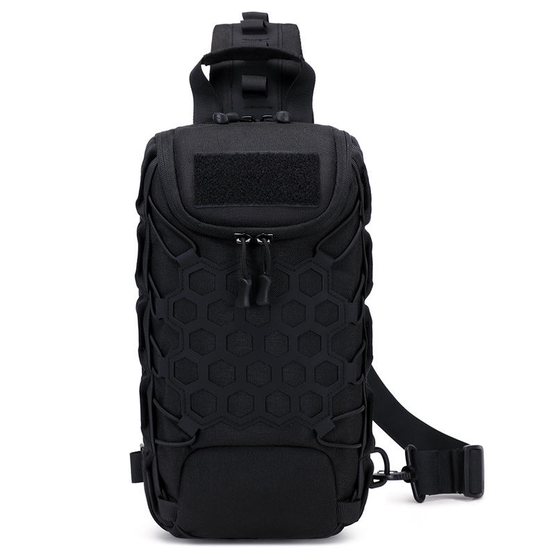 Men's Shoulder Crossbody Bag Outdoor Tactical Backpack Multifunctional Chest Bag Hiking Mountaineering Slingshot Bag