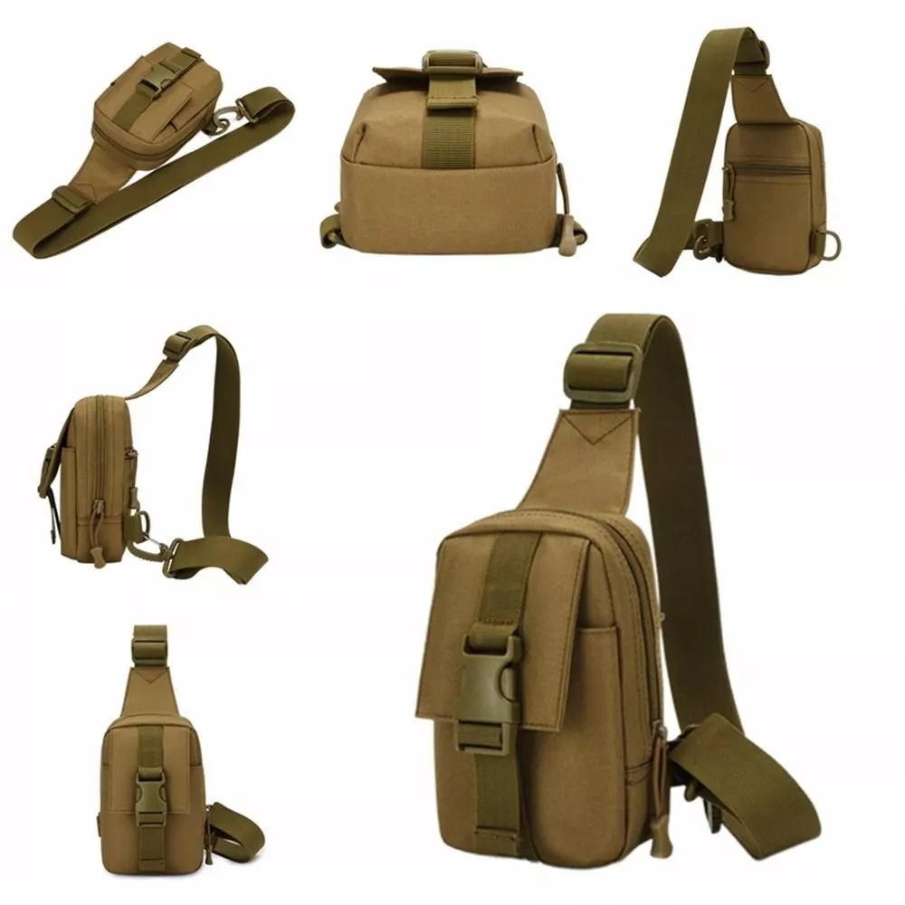 Men Chest Bag Trekking Pack EDC Sports Bag Shoulder Bags Crossbody Pack